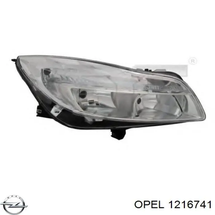 1216741 Opel Reflektor prawy