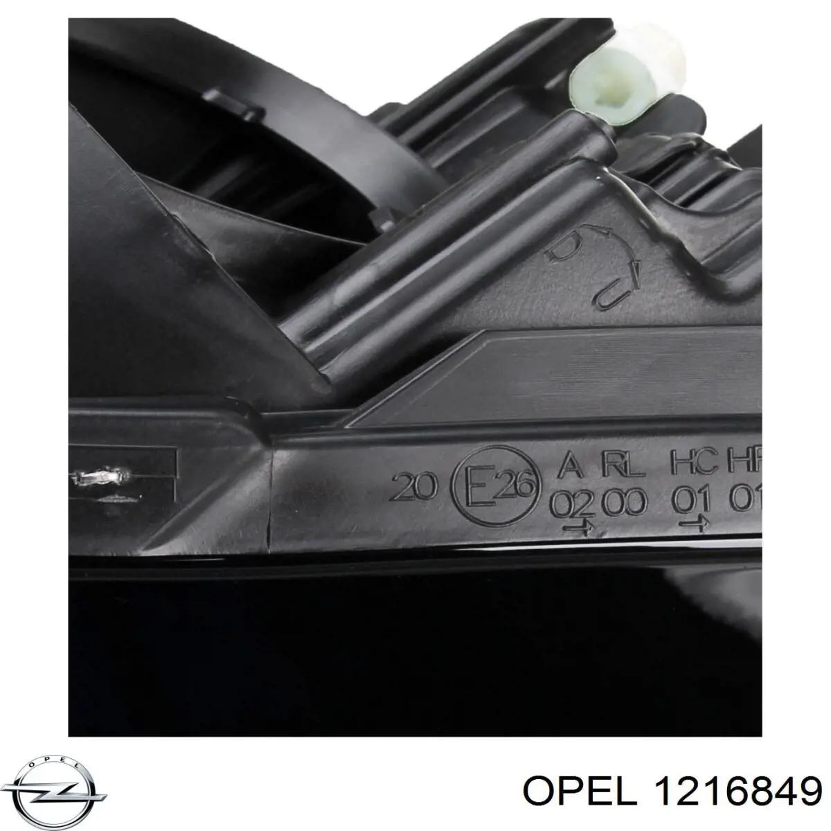 1216849 Opel Reflektor lewy
