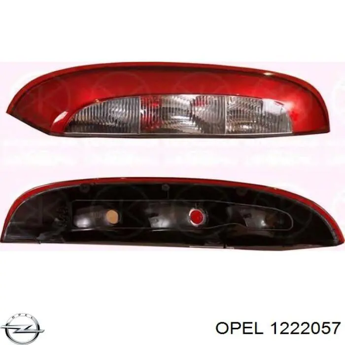 Do koszyka 1222057 Opel Lampa zespolona tylna prawa