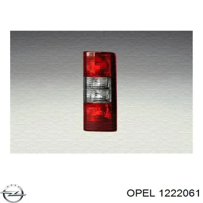 1222061 Opel Lampa zespolona tylna lewa