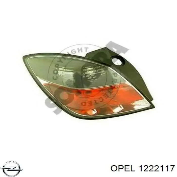 Lampa zespolona tylna lewa General Motors 93190790 cena, od 56,28 USD