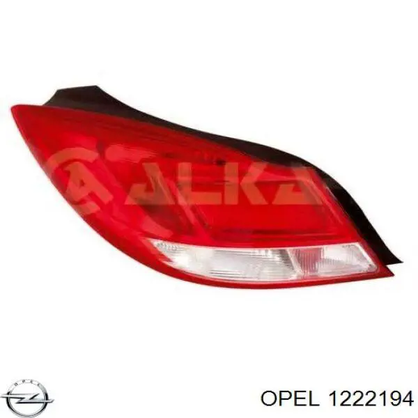 Do koszyka 1222194 Opel Lampa zespolona tylna prawa
