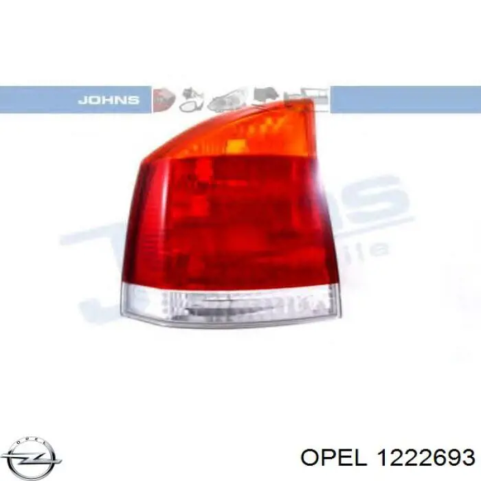 Lampa zespolona tylna lewa Opel Vectra C sedana (2002 - 2008) cena, od 83,63 USD