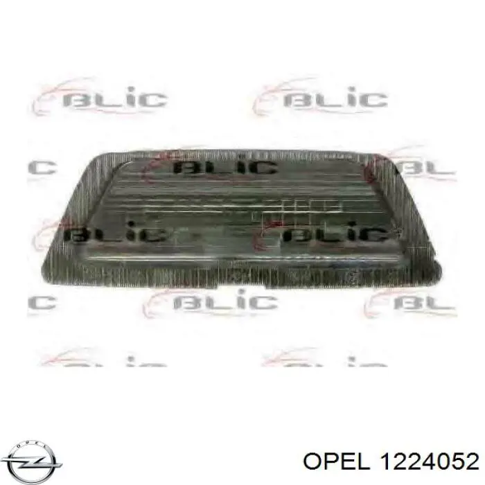 1224052 Opel Lampa oświetlenia tylnej tablicy rejestracyjnej
