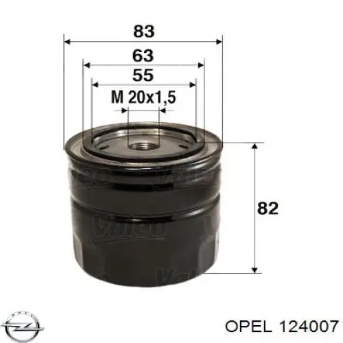 124204 Opel Drzwi tylne lewe
