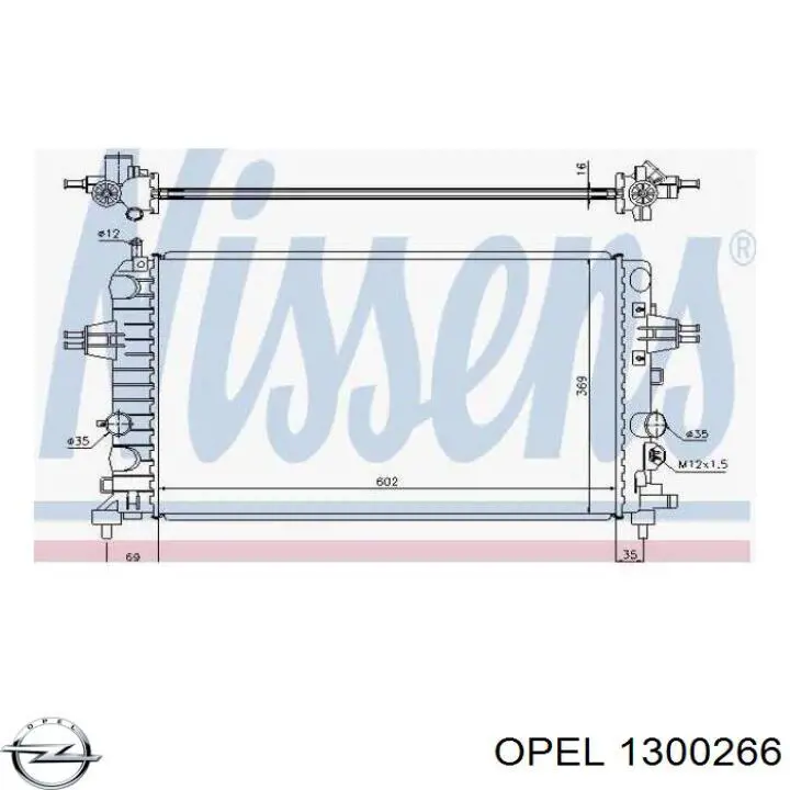 Chłodnica silnika Opel 1300266 cena, od 72,31 USD