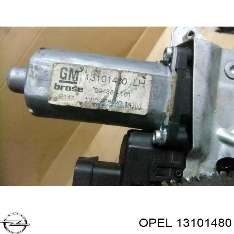 13101480 Opel Silniczek podnośnika szyby drzwi przednich lewych