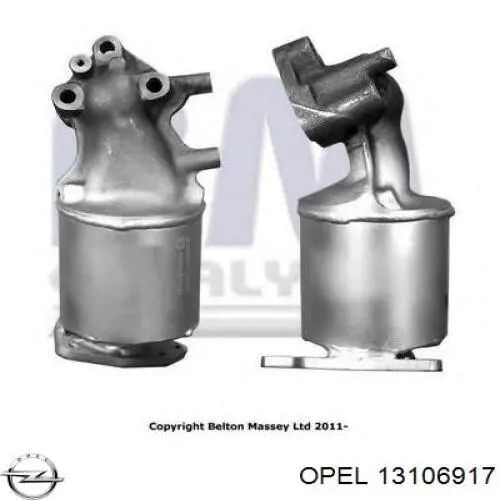 13106917 Opel Konwerter-katalizator
