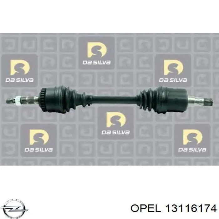Półoś napędowa przednia lewa Opel 13116174 cena, od 77,80 USD