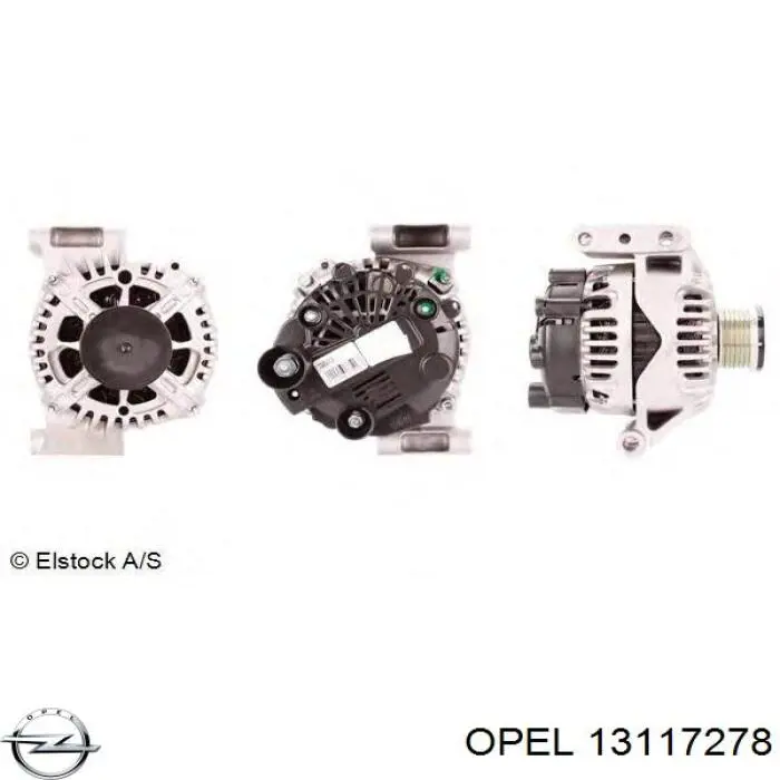 Alternator Opel 13117278 cena, od 117,48 USD
