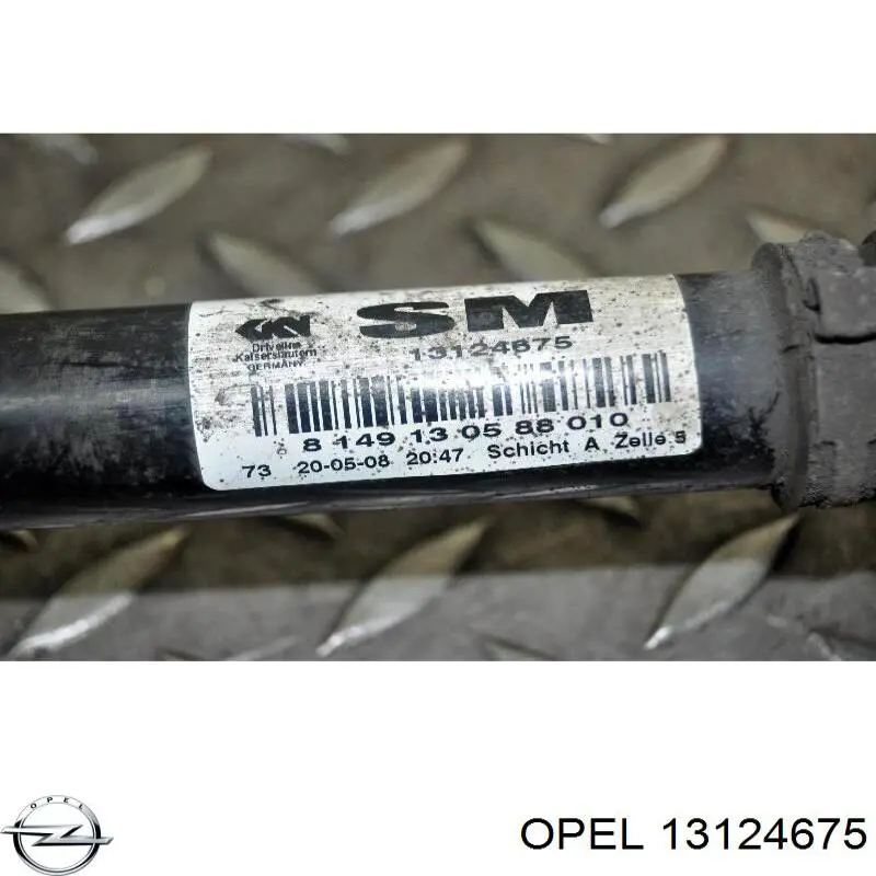 Do koszyka 13124675 General Motors Półoś napędowa przednia lewa