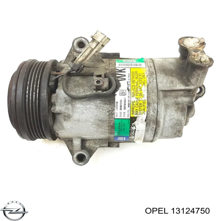 Sprężarka klimatyzacji Opel 13124750 cena, od 153,50 USD