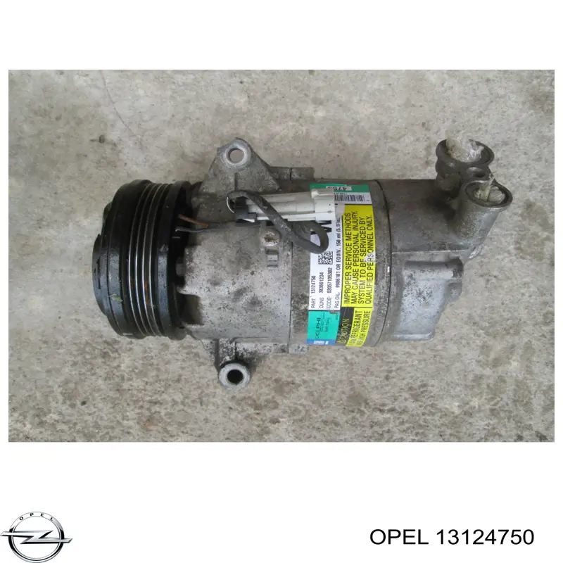 Sprężarka klimatyzacji Opel 13124750 cena, od 153,50 USD