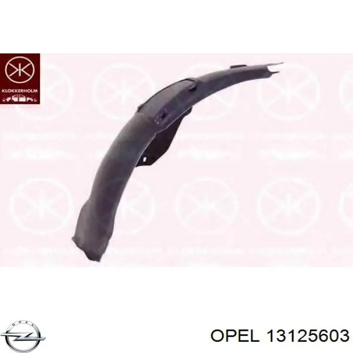 13125603 Opel Nadkole błotnika przedniego prawe przednie