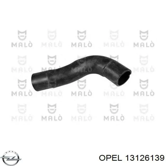 Przewód (króciec) chłodnicy górny Opel 13126139 cena, od 10,91 USD