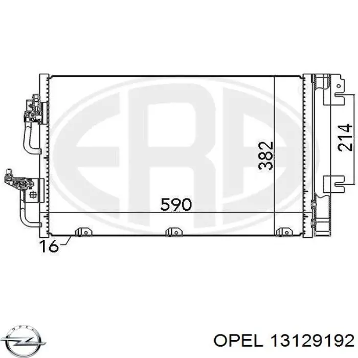 13129192 Opel Chłodnica klimatyzacji