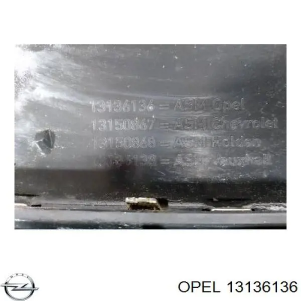 Do koszyka Atrapa chłodnicy Opel Zafira B A05