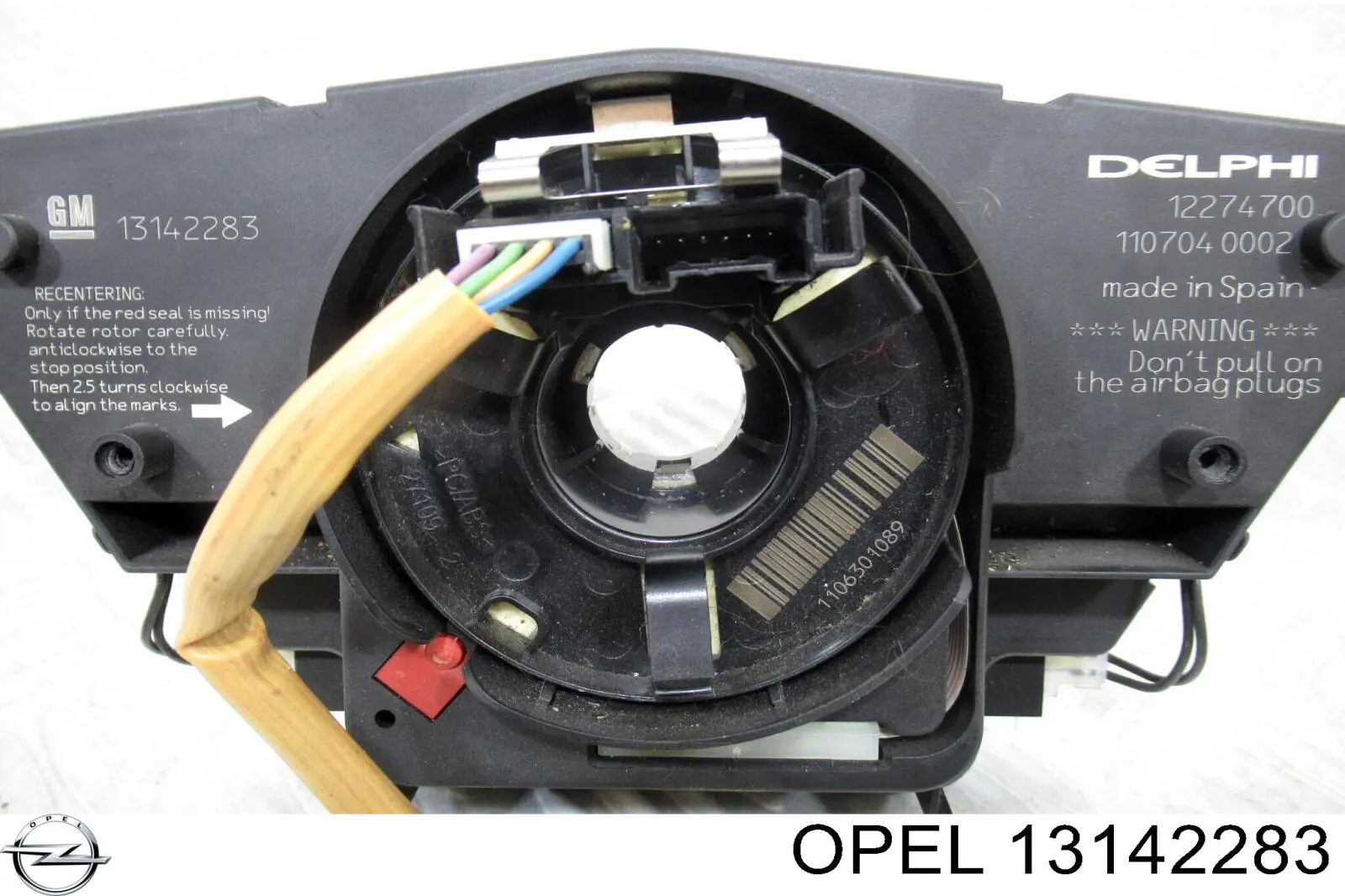 Do koszyka 13142283 Opel Pierścień kontaktowy AIRBAG, taśma kierownicy