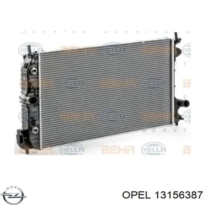 13156387 Opel Chłodnica silnika