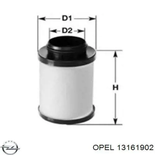 Obudowa filtra paliwa 13161902 Opel