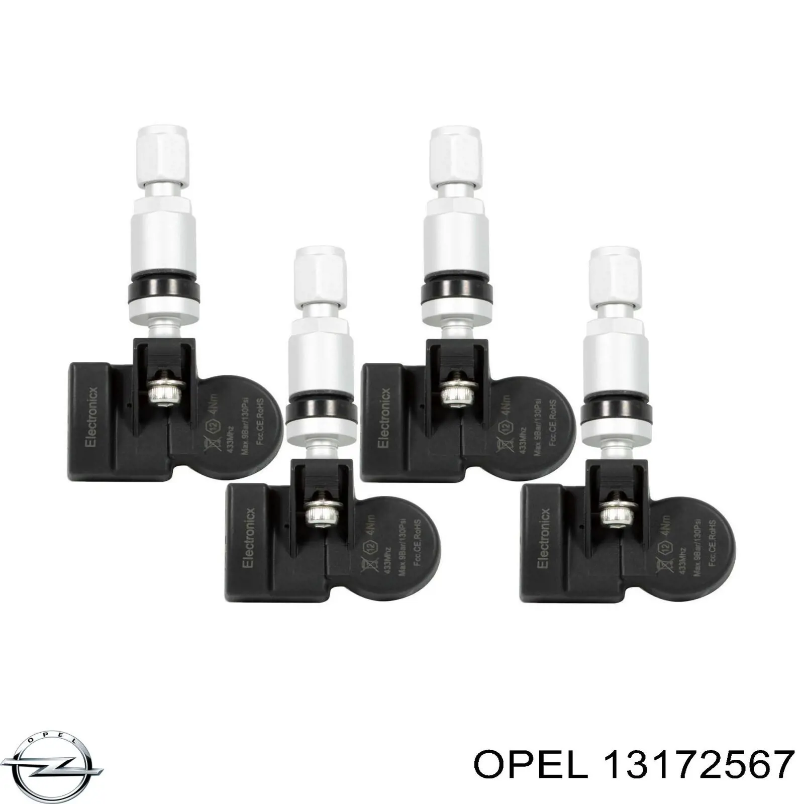 Do koszyka 13172567 Opel Czujnik ciśnienia w oponach