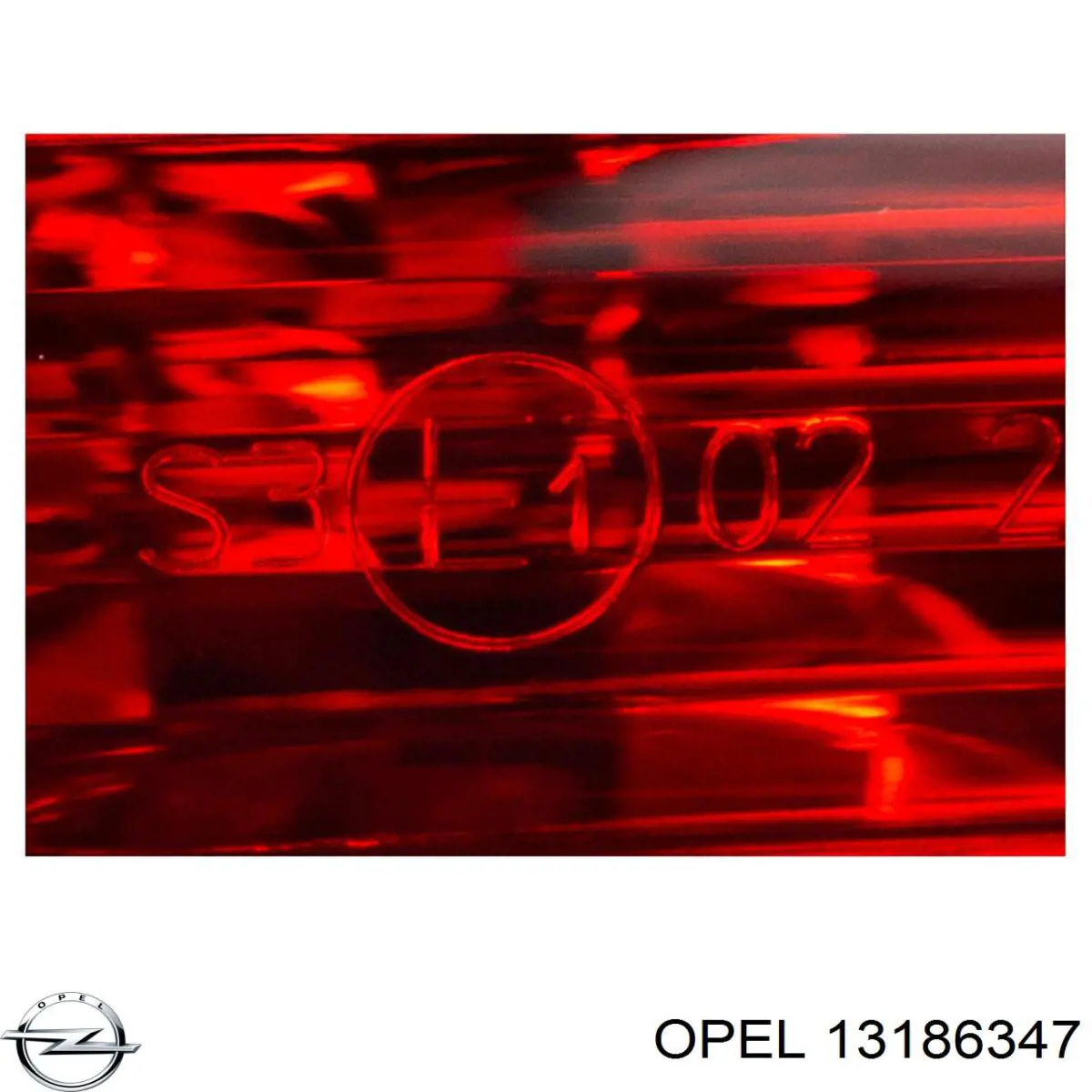 13186347 Opel Lampa stop tylna dodatkowa