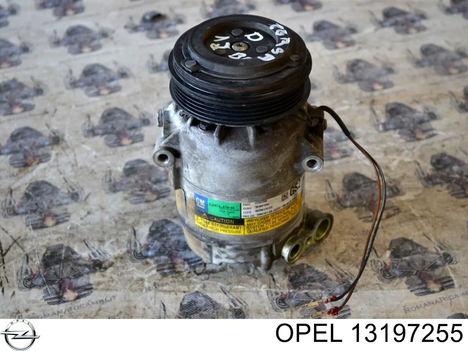 13197255 Opel Sprężarka klimatyzacji
