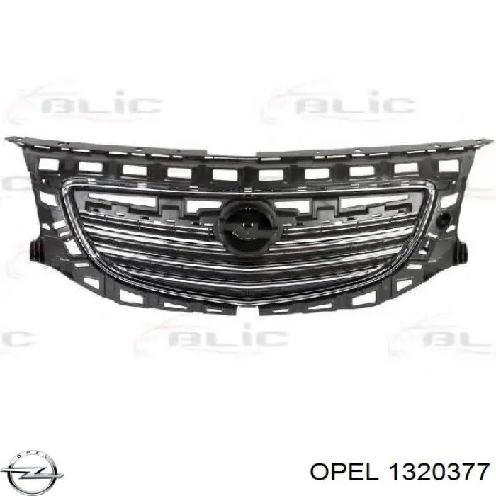Atrapa chłodnicy Opel 1320377 cena, od 142,81 USD