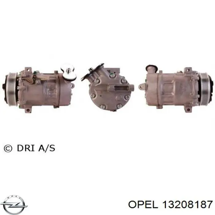 Sprężarka klimatyzacji Opel 13208187 cena, od 148,12 USD