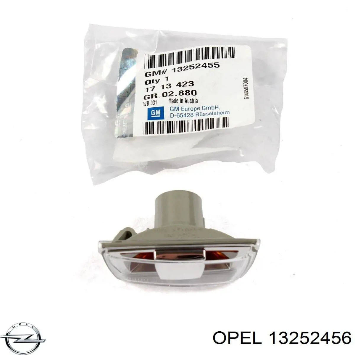 13252456 Opel Powtarzacz kierunkowskazu na błotniku prawy