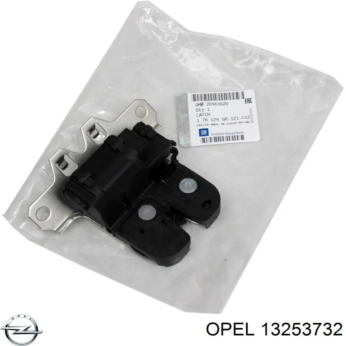 13253732 Opel Zamek klapy bagażnika (3/5 drzwi tylnych)