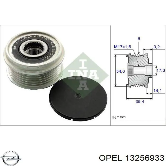 1204426 Opel alternator