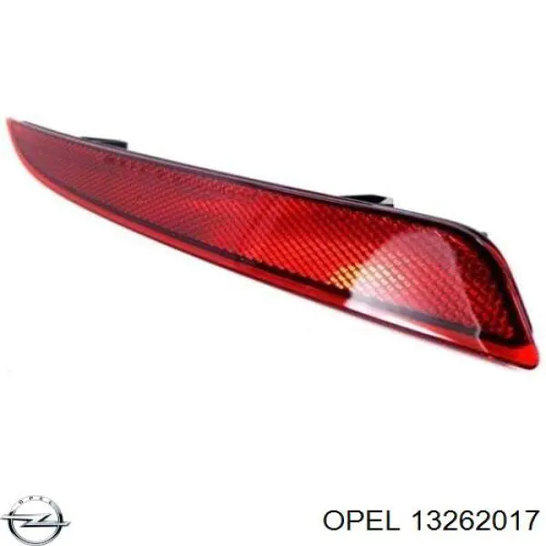 13262017 Opel Lampa odblaskowa zderzaka tylnego lewa