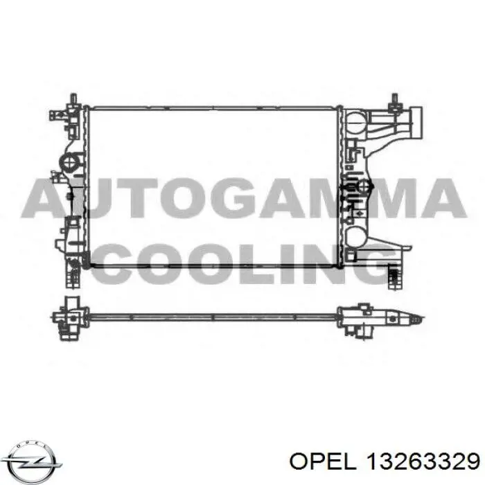 Chłodnica nagrzewnicy (ogrzewacza) Opel 13263329 cena, od 67,44 USD