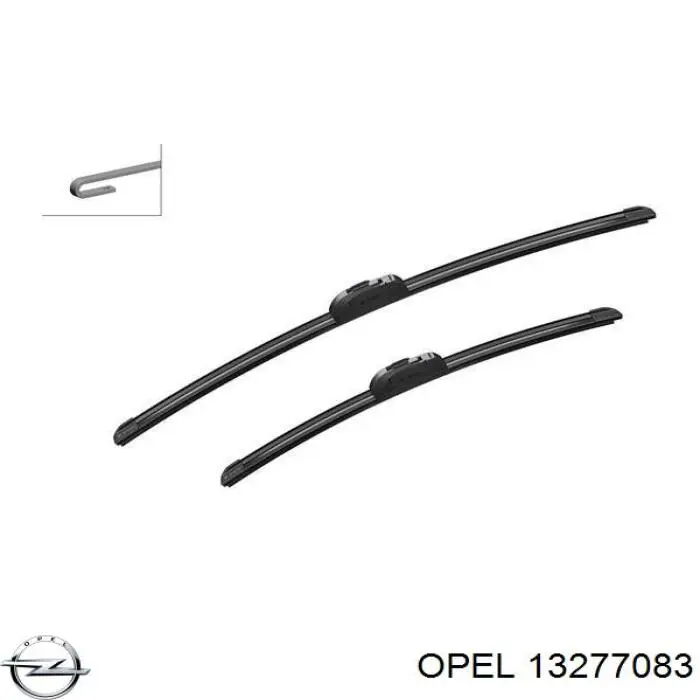 Do koszyka 13277083 Opel Pióro wycieraczki szyby przedniej, zestaw (2 szt.)