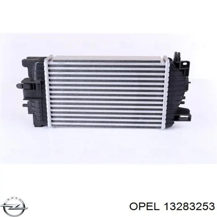 Do koszyka 13283253 Opel Chłodnica intercoolera