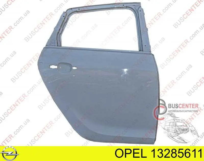 124110 Opel Drzwi tylne prawe