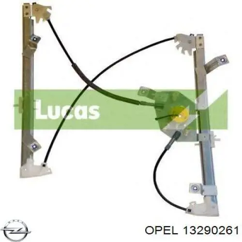 965872102 Opel Mechanizm podnoszenia szyby drzwi przednich lewych