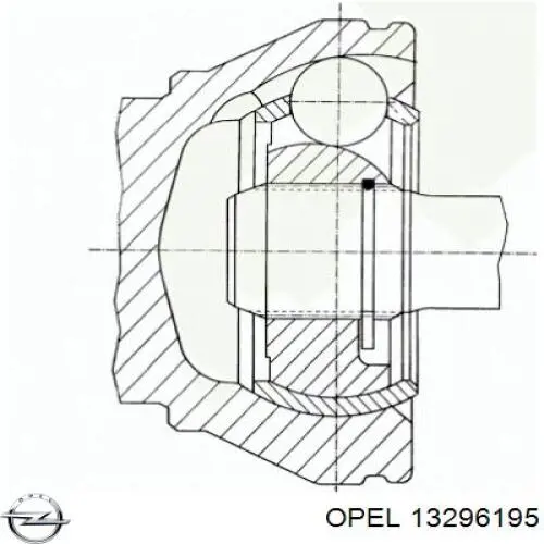 Przegub homokinetyczny wewnętrzny przedni lewy General Motors 13296195 cena, od 81,90 USD