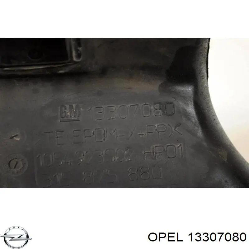13307080 Opel Króciec powietrza, wlot filtra powietrznego