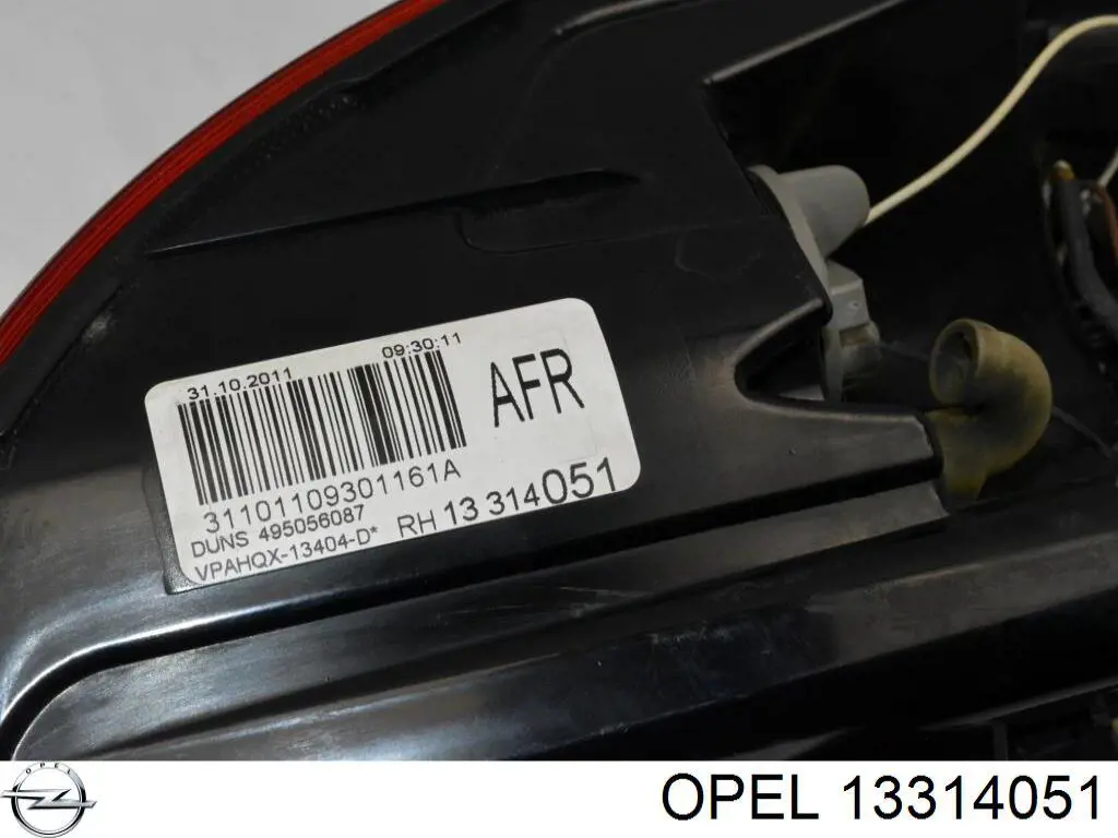 Lampa zespolona tylna prawa Opel Astra J Sports Tourer kombi (P10) (2010 - 2015) cena, od 112,75 USD