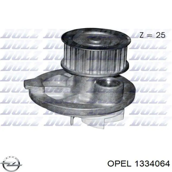 1334064 Opel pompa chłodzenia wodą, dodatkowa elektryczna