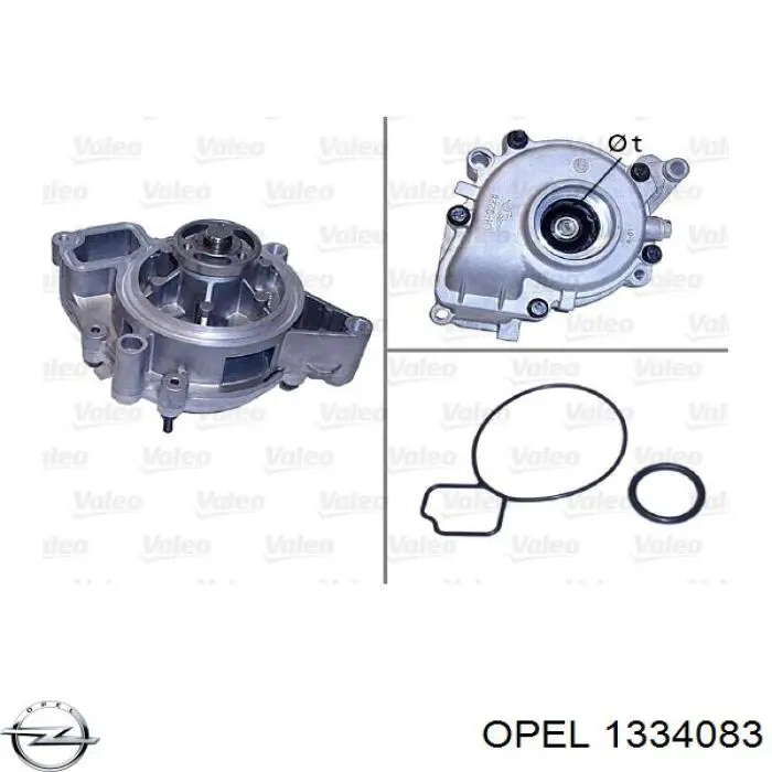 Pompa chłodząca wodna Opel 1334083 cena, od 34,35 USD