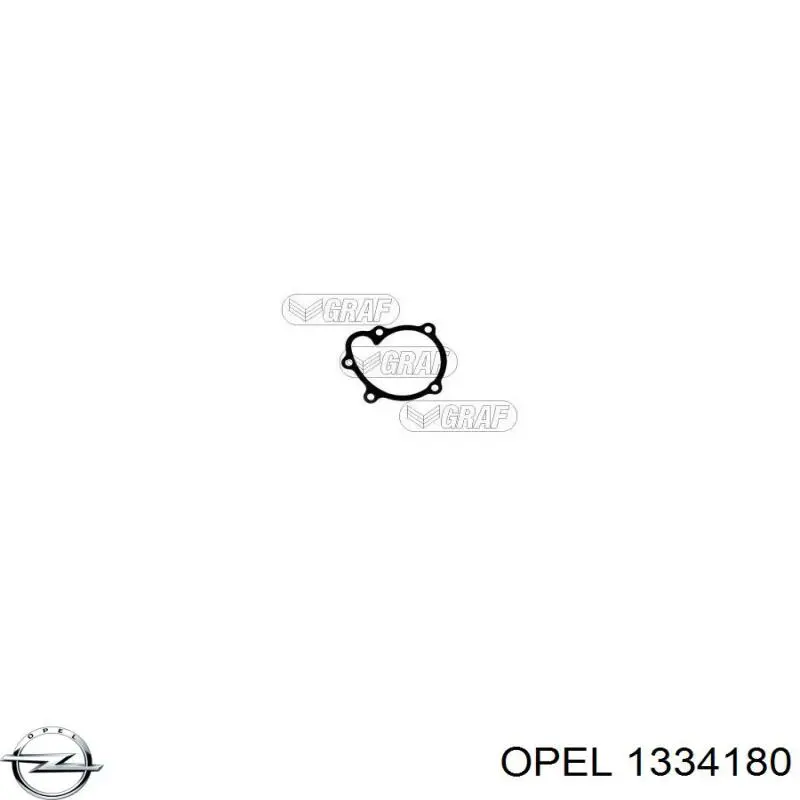 Pompa chłodząca wodna 1334180 Opel