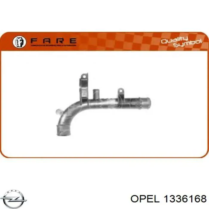 Do koszyka 1336168 Opel Przewód (króciec) układu chłodzenia