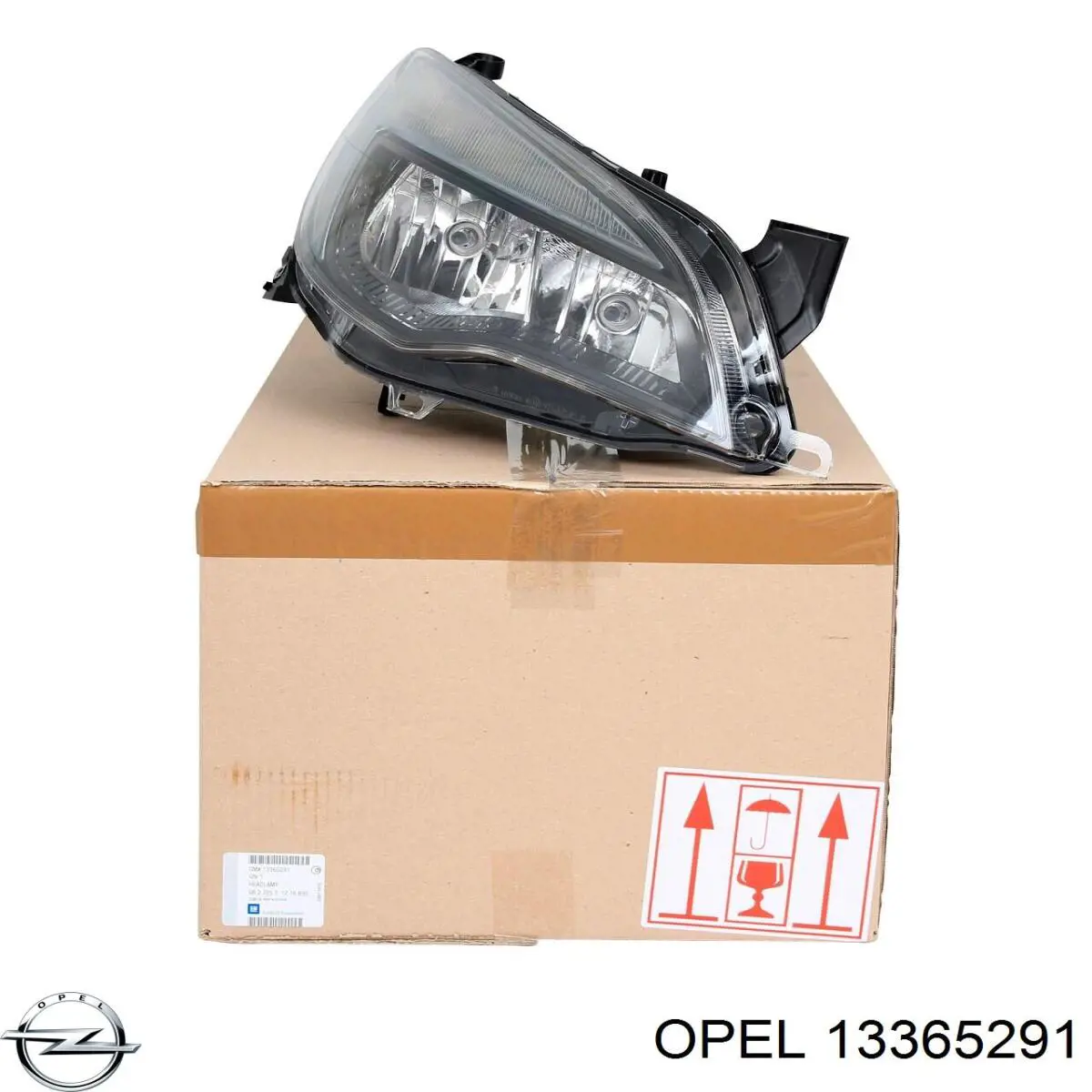 Reflektor prawy Opel 13365291 cena, od 328,60 USD