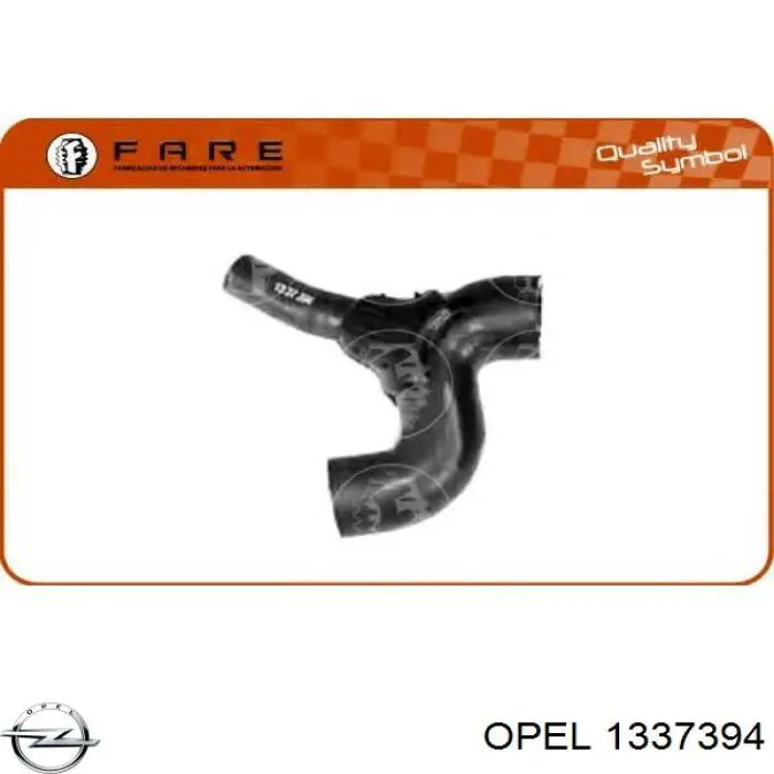 1337394 Opel Przewód (króciec) układu chłodzenia