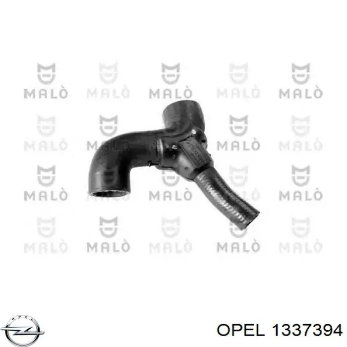 Przewód (króciec) układu chłodzenia Opel 1337394 cena, od 14,20 USD