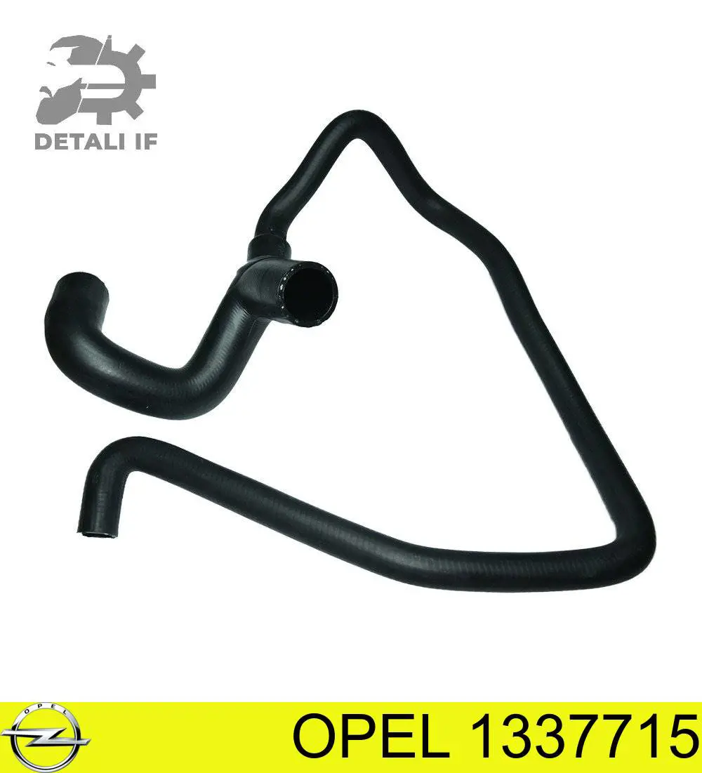1337715 Opel Przewód (króciec) chłodnicy dolny