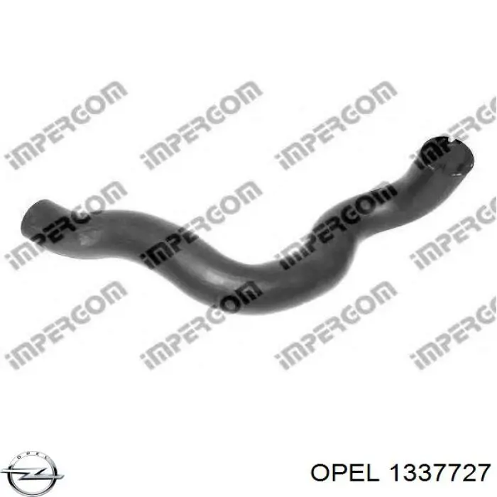1337727 Opel Przewód (króciec) chłodnicy górny